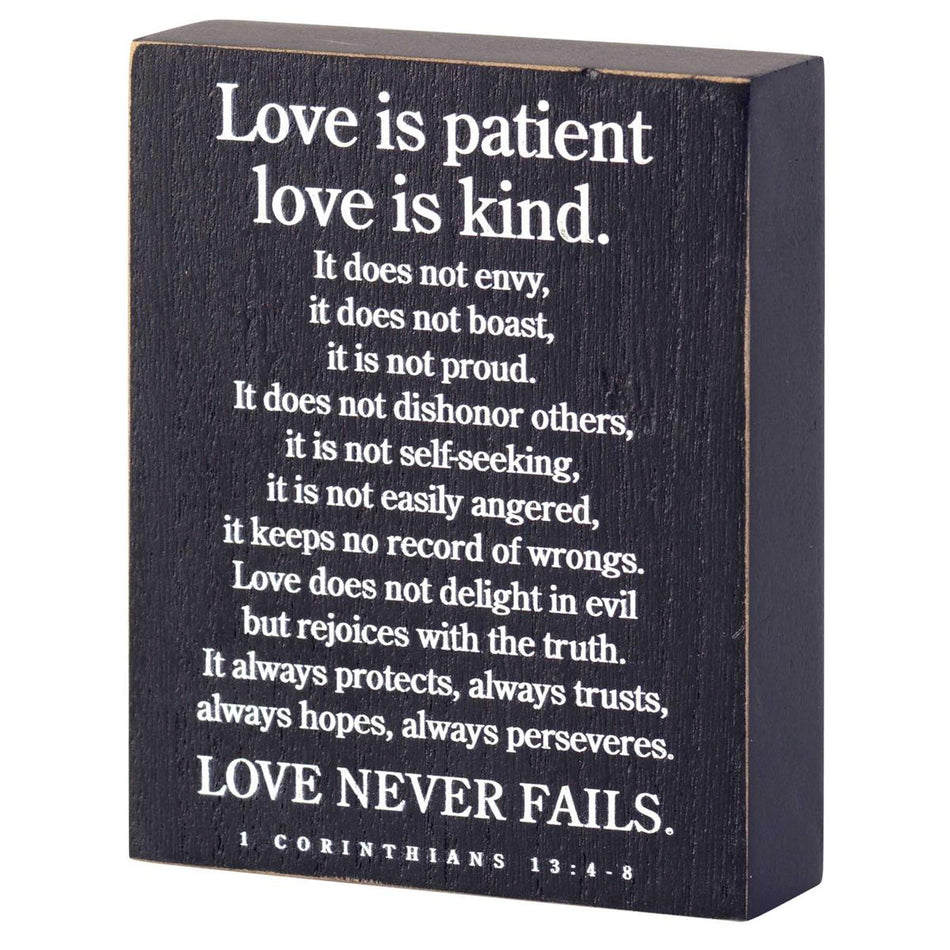 Love Is Patient Tabletop Plaque by Dicksons