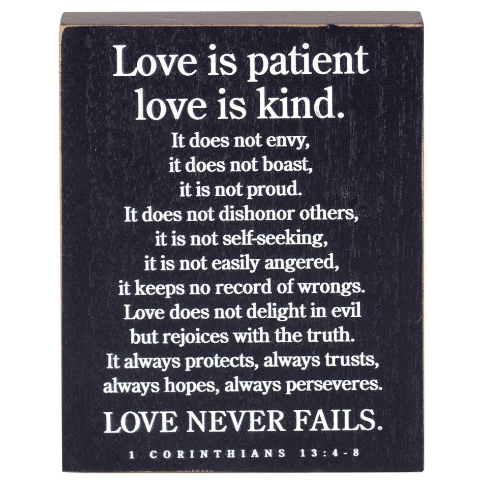 Love Is Patient Tabletop Plaque by Dicksons, product view 2