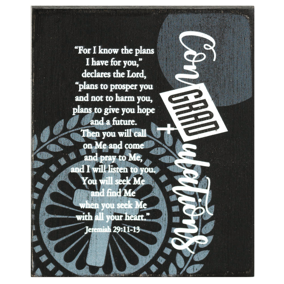 Tabletop Plaque Graduate For I Know by Dicksons, product view 2