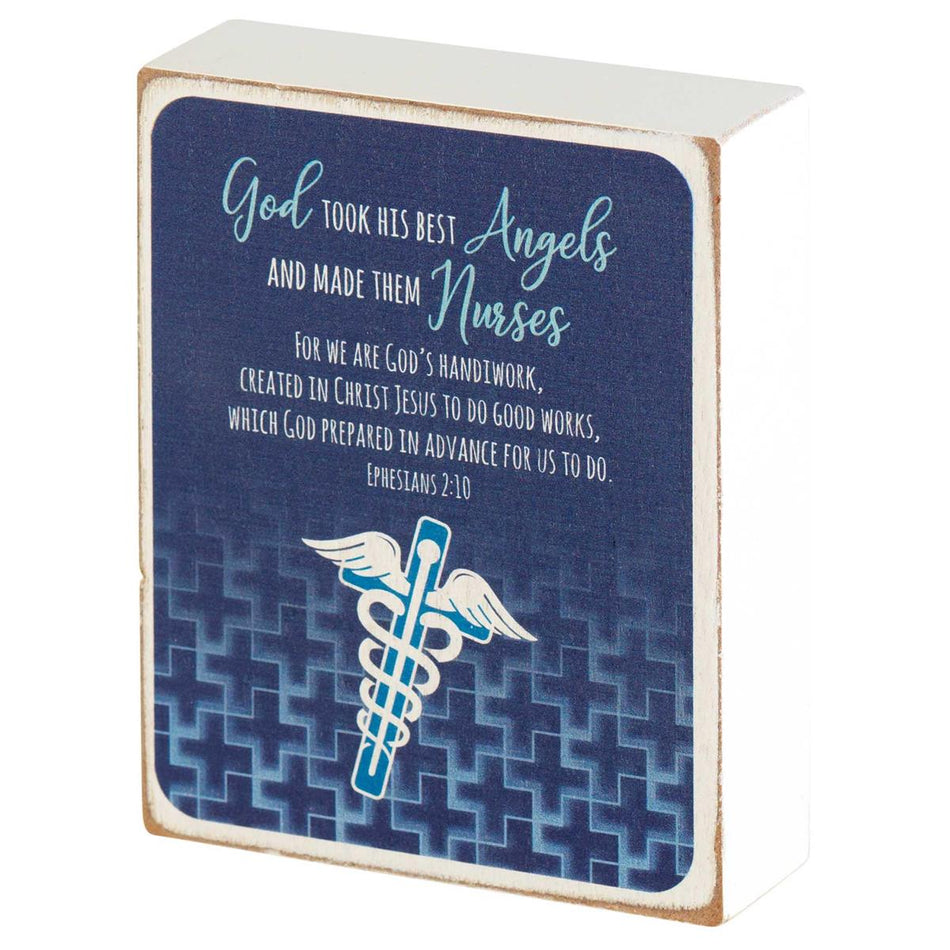Tabletop Plaque Nurse God Took His 4h by Dicksons