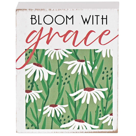 Tabletop Plaque Bloom In Grace 3X4 by Dicksons, product view 2