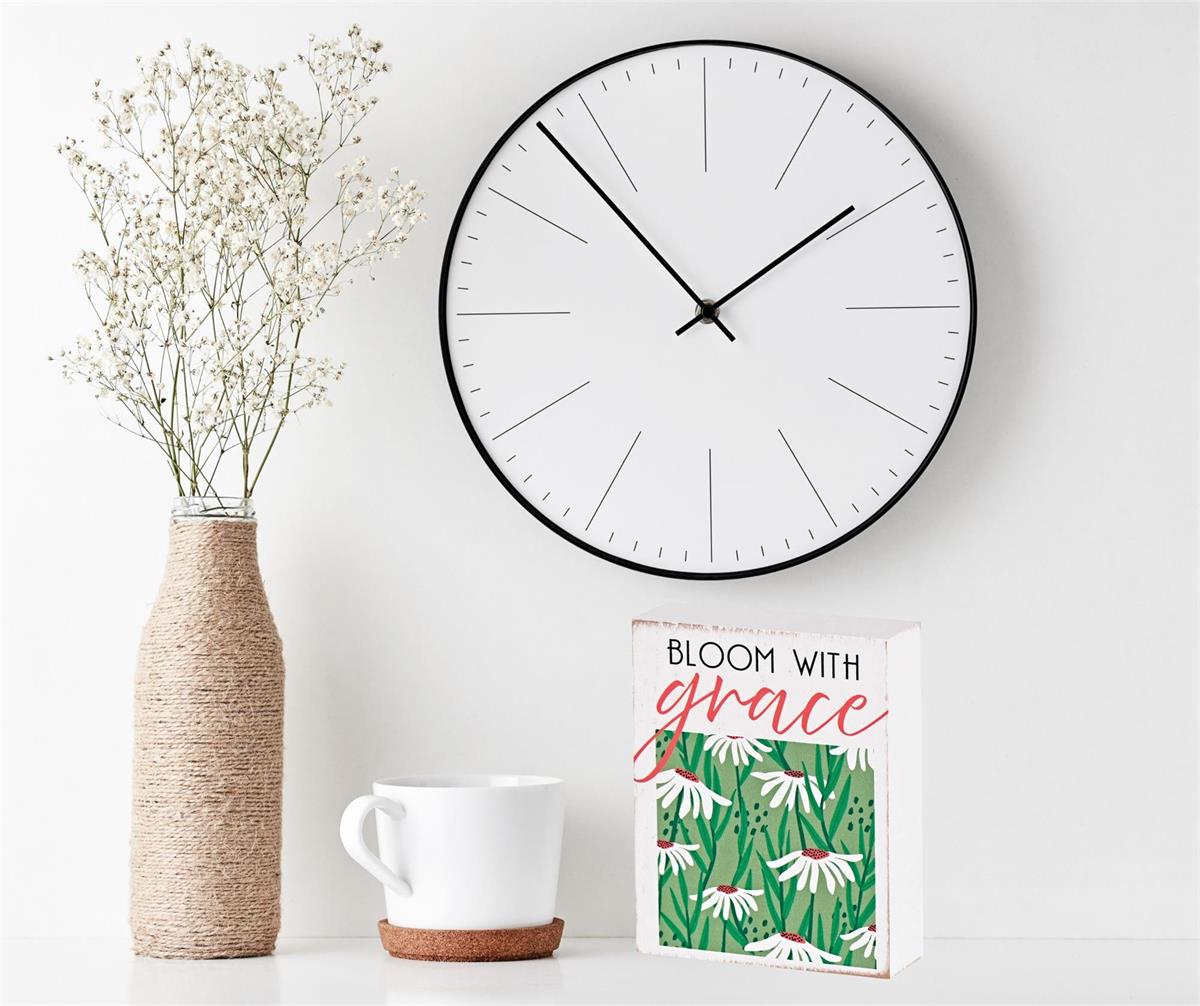 Tabletop Plaque Bloom In Grace 3X4 by Dicksons, product view 4