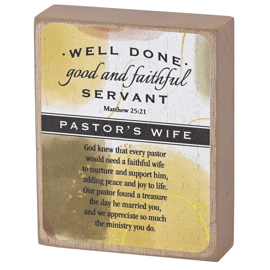Tabletop Plaque A Pastors Wife 3X4 by Dicksons