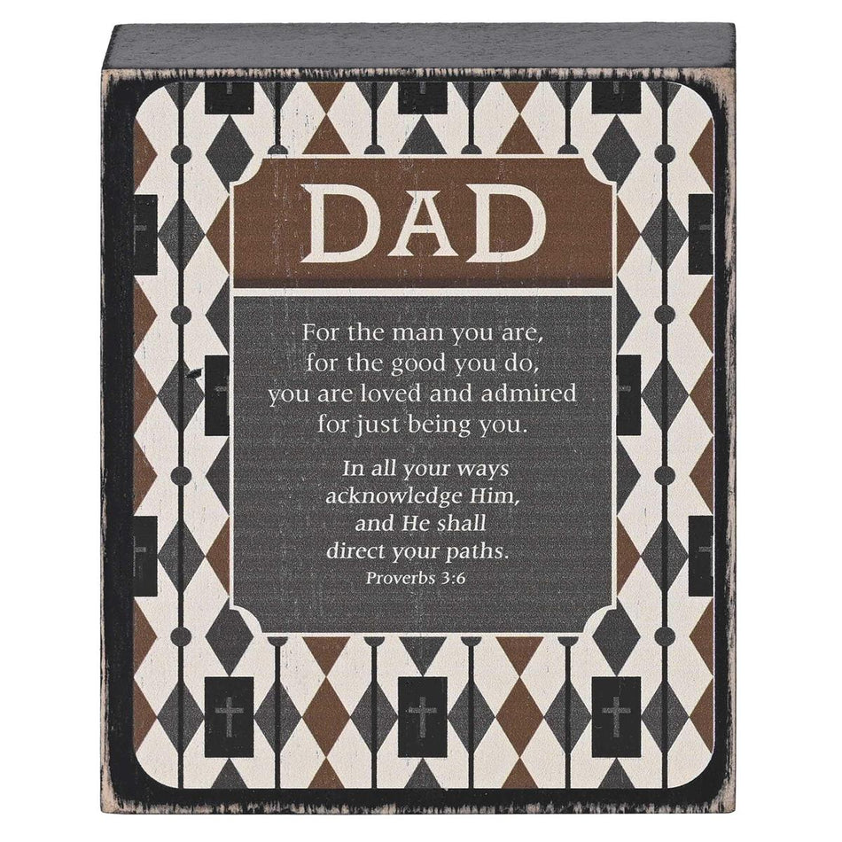 Inspirational Christian Tabletop Plaque Block Sign Décor for Home 3 x 4 Inch by Dicksons, product view 2