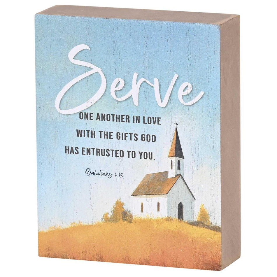 Inspirational Christian Tabletop Plaque Block Sign Décor for Home 3 x 4 Inch (TPLK34-358) by Dicksons