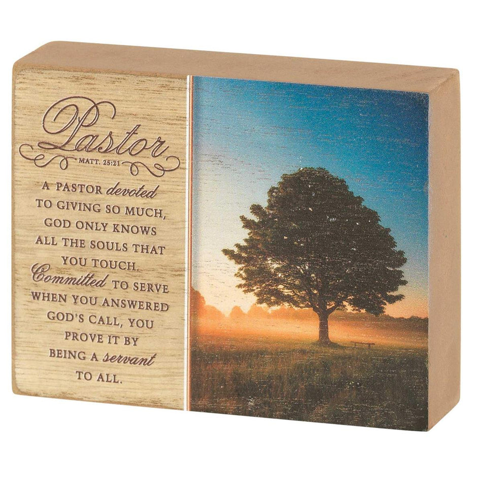 Tabletop Plaque Pastor Devoted 4x3 by Dicksons