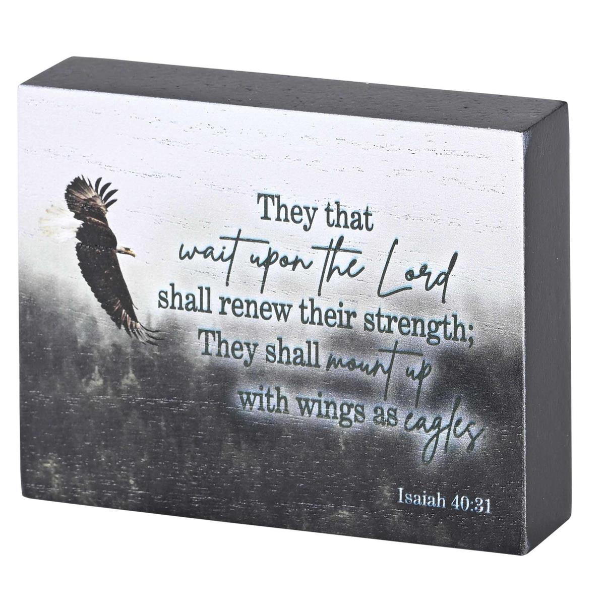 Tabletop Plaque Eagle Isaiah 40:31 by Dicksons