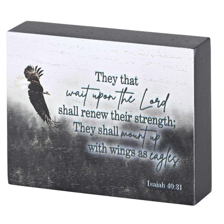 Tabletop Plaque Eagle Isaiah 40:31 by Dicksons