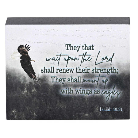 Tabletop Plaque Eagle Isaiah 40:31 by Dicksons, product view 3