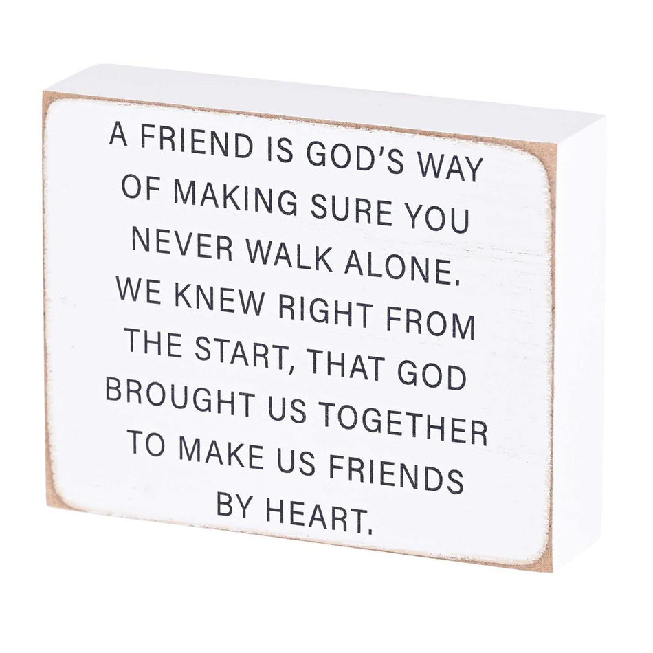 Tabletop Plaque Friends In Christ 4x3 by Dicksons, product view 2
