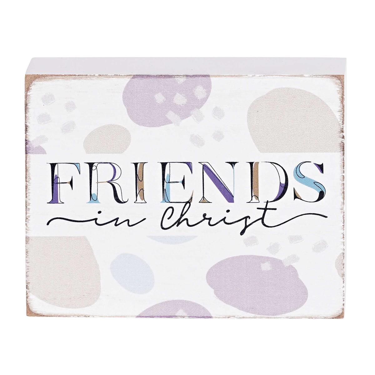 Tabletop Plaque Friends In Christ 4x3 by Dicksons, product view 3