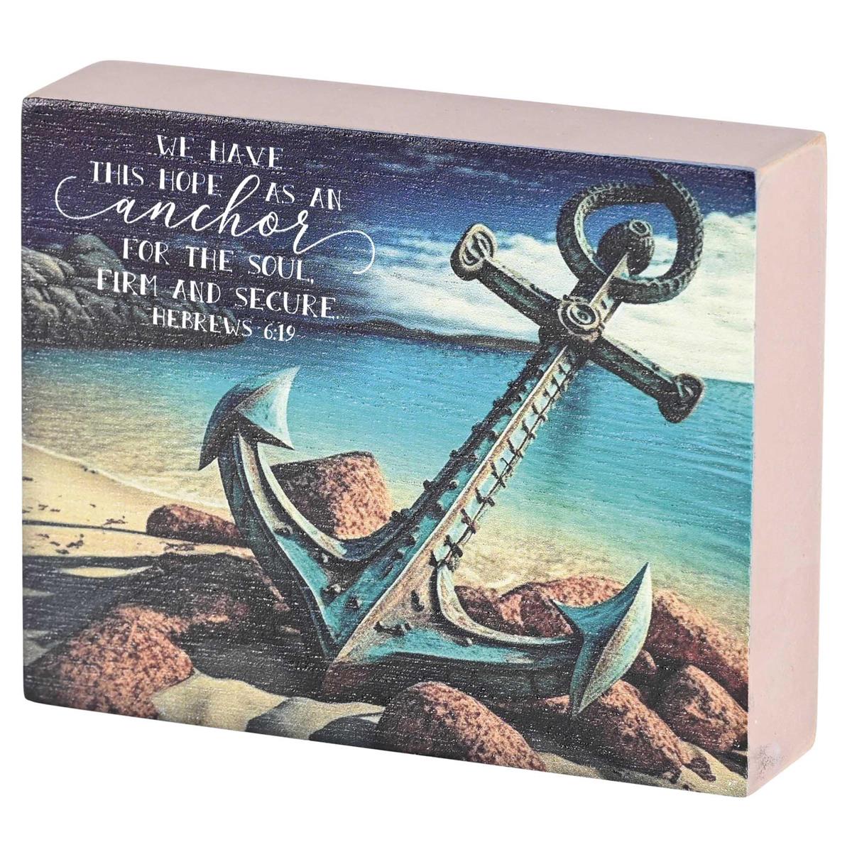 Tabletop Plaque We Have This Hope 4x3 by Dicksons