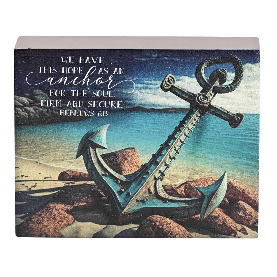 Tabletop Plaque We Have This Hope 4x3 by Dicksons, product view 2