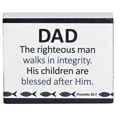 Tabletop Plaque Dad The Righteous Man by Dicksons, product view 3