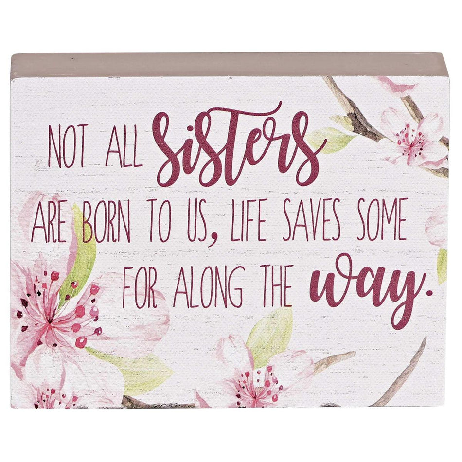 Inspirational Christian Block Sign Tabletop Plaque 3 x 4 Inch MDF Not All by Dicksons, product view 2