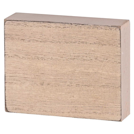 Inspirational Christian Block Sign Tabletop Plaque 3 x 4 Inch MDF Not All by Dicksons, product view 3