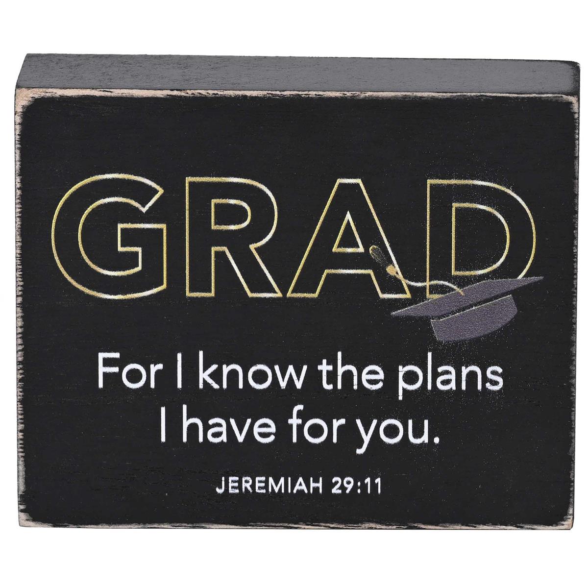 Tabletop Plaque Grad For I Know 4X3 by Dicksons, product view 2