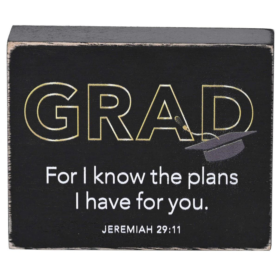 Tabletop Plaque Grad For I Know 4X3 by Dicksons, product view 2