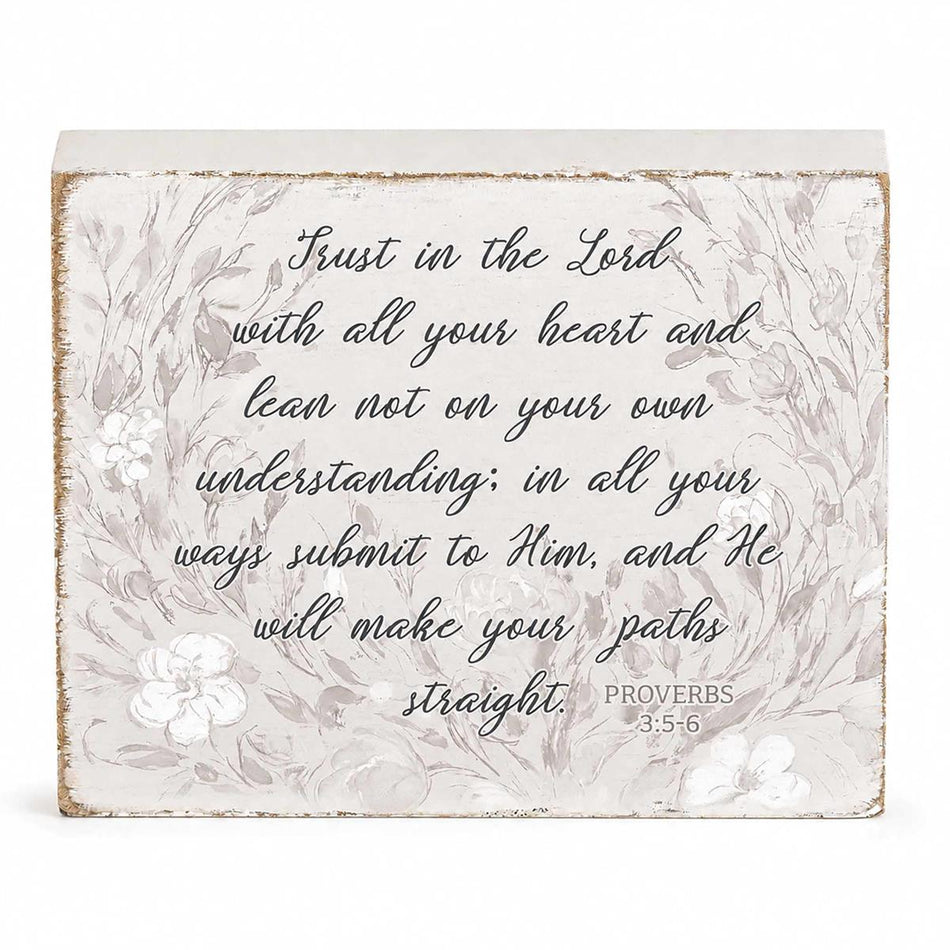 Tabletop Plaque Trust In The Lord 4x3 by Dicksons