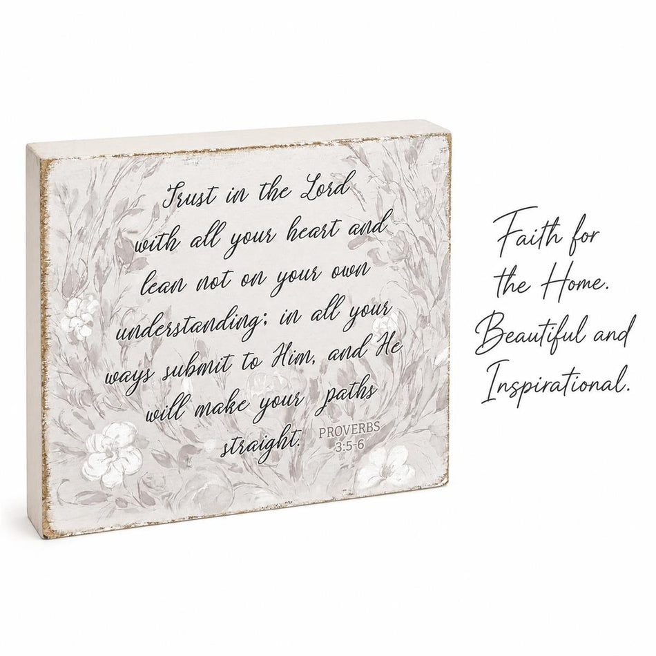 Tabletop Plaque Trust In The Lord 4x3 by Dicksons, product view 2