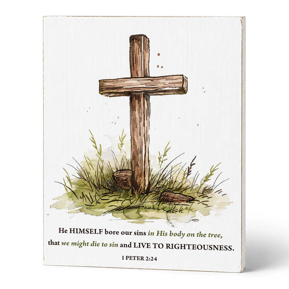 Tabletop Plaque He Himself Bore Our Sins by Dicksons