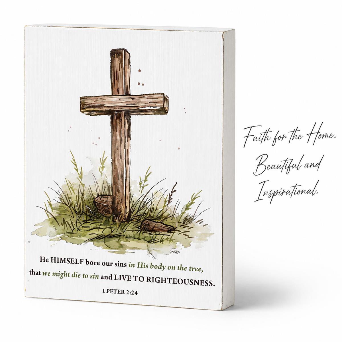 Tabletop Plaque He Himself Bore Our Sins by Dicksons, product view 2