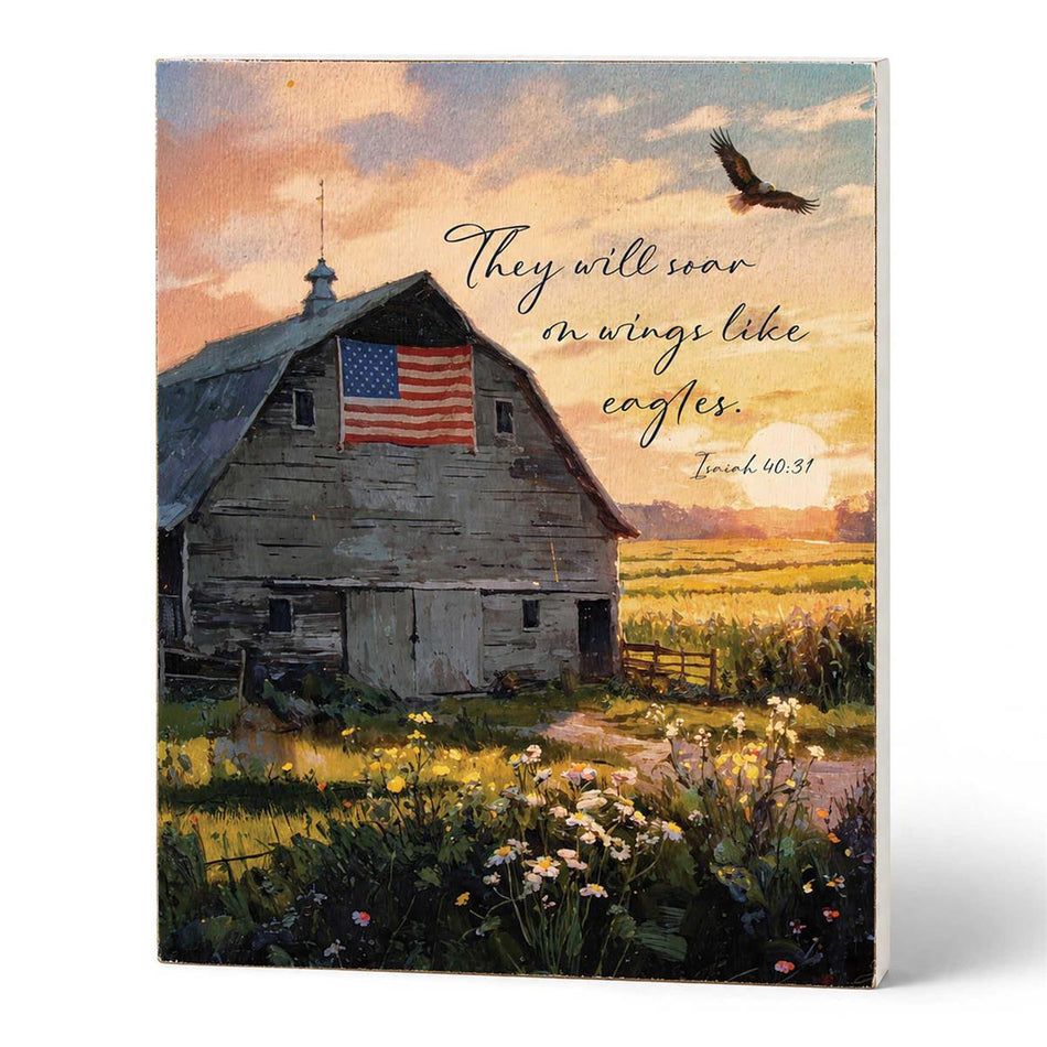 Tabletop Plaque They Will Soar On Wings by Dicksons
