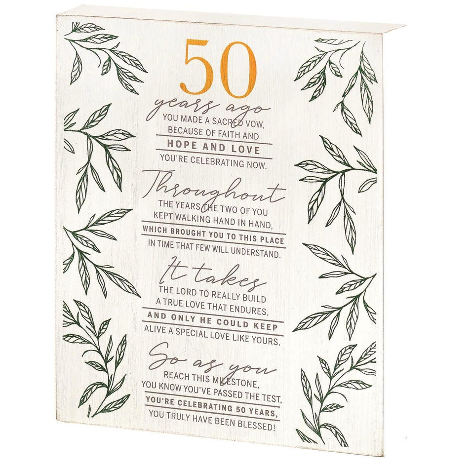 Plk 50 Years Ago MDF White 8X10 by Dicksons