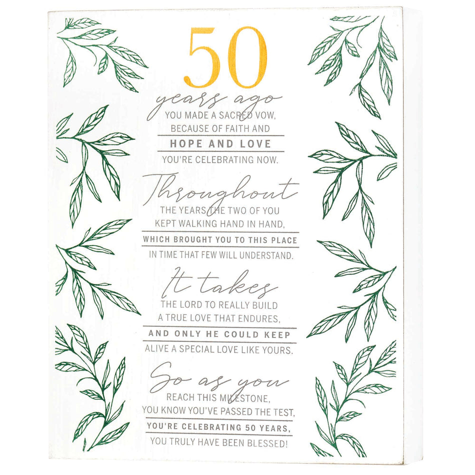 Plk 50 Years Ago MDF White 8X10 by Dicksons, product view 2