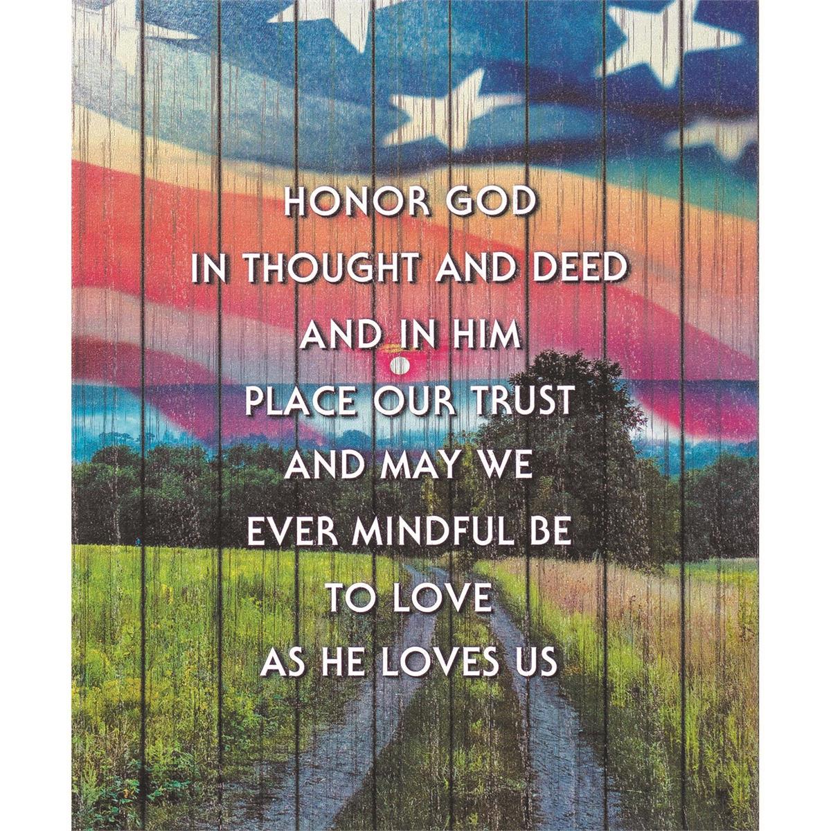 Tabletop Plaque Honor God Thought Deed by Dicksons, product view 2