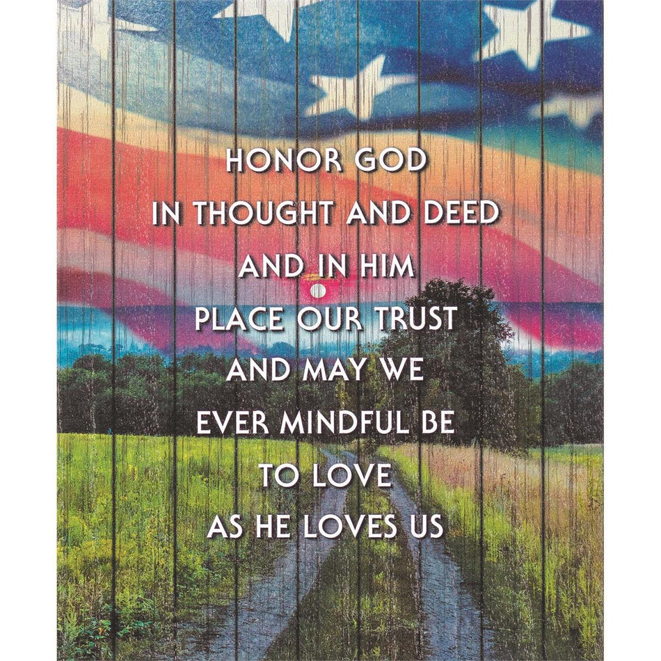Tabletop Plaque Honor God Thought Deed by Dicksons, product view 2