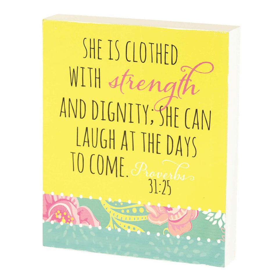 Tabletop Plaque Strength And Dignity by Dicksons