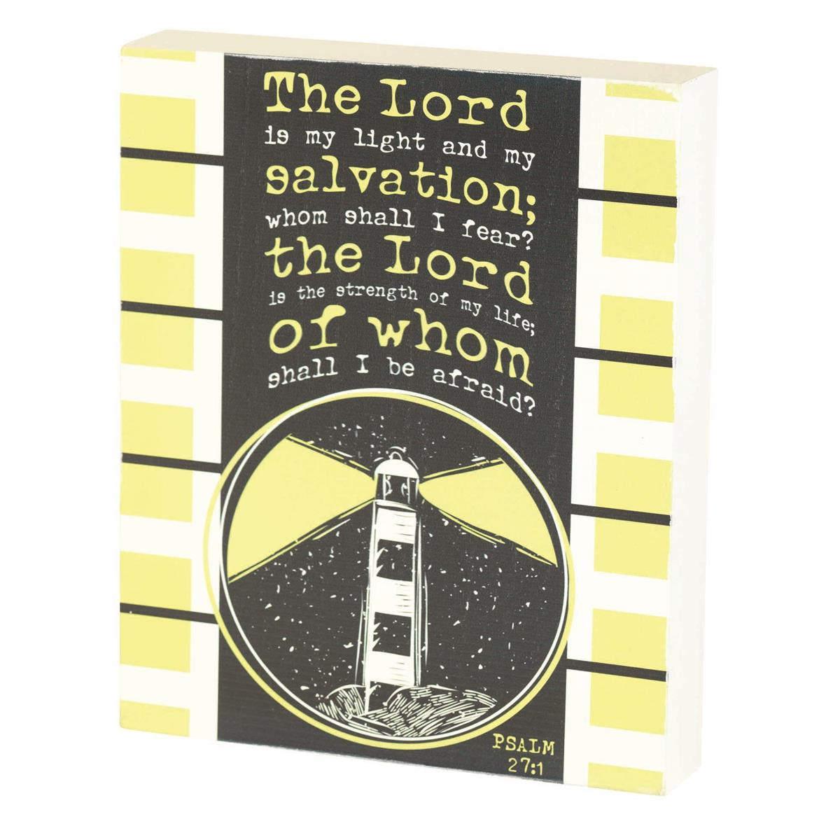 Tabletop Plaque Light And Salvation by Dicksons