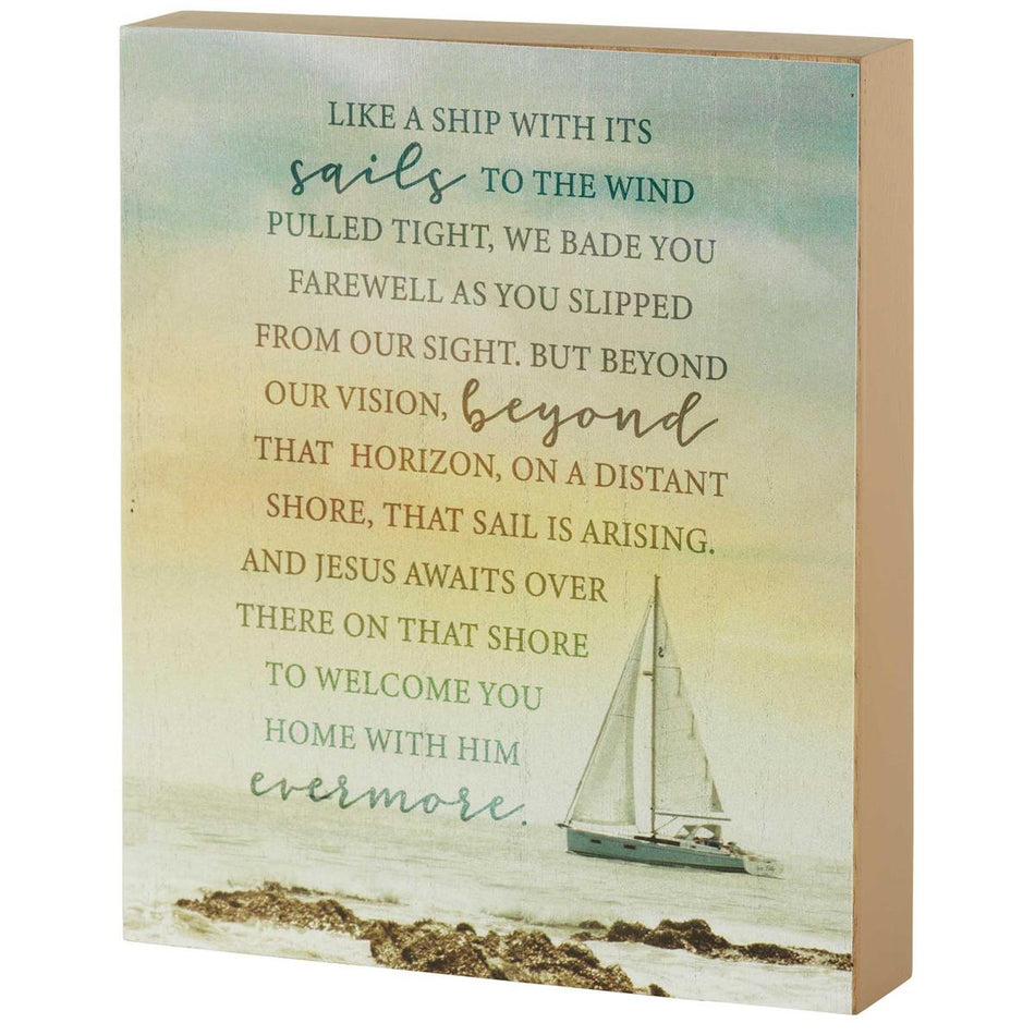 Tabletop Plaque We Bade Farewell 8x10 by Dicksons