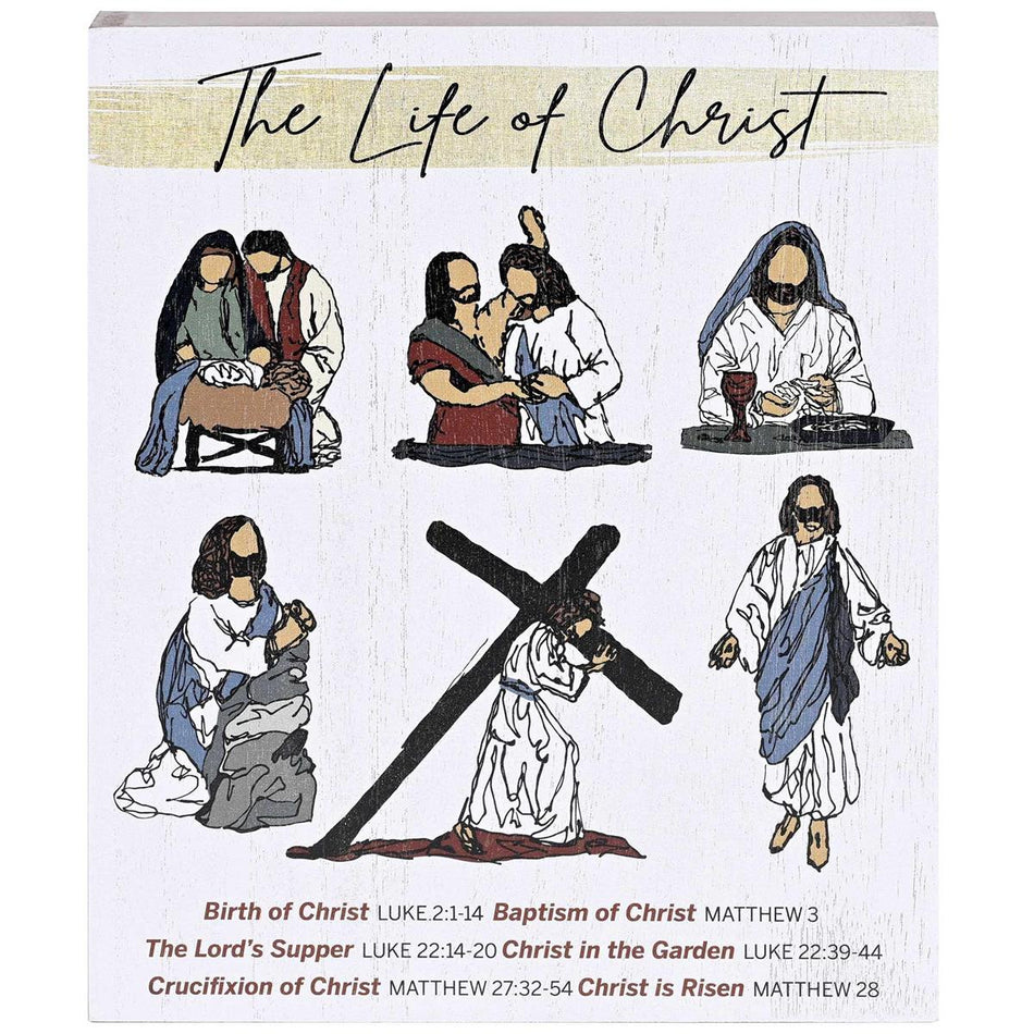 Tabletop Plaque The Life Of Christ by Dicksons, product view 2