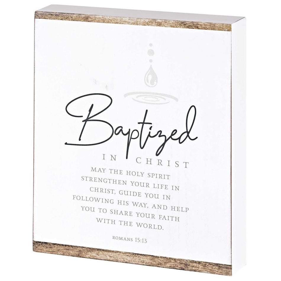 Plaque Baptized In Christ 8x10 by Dicksons