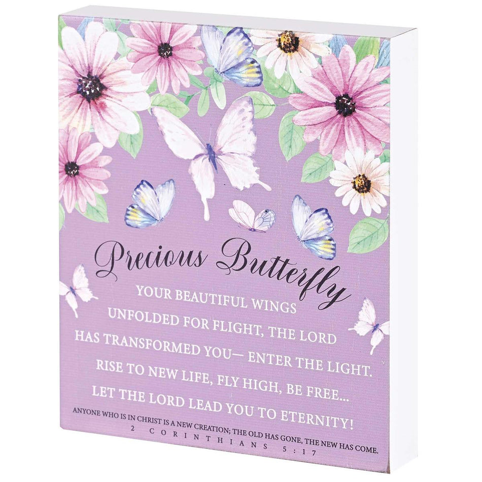 Plaque Precious Butterfly 8x10 by Dicksons
