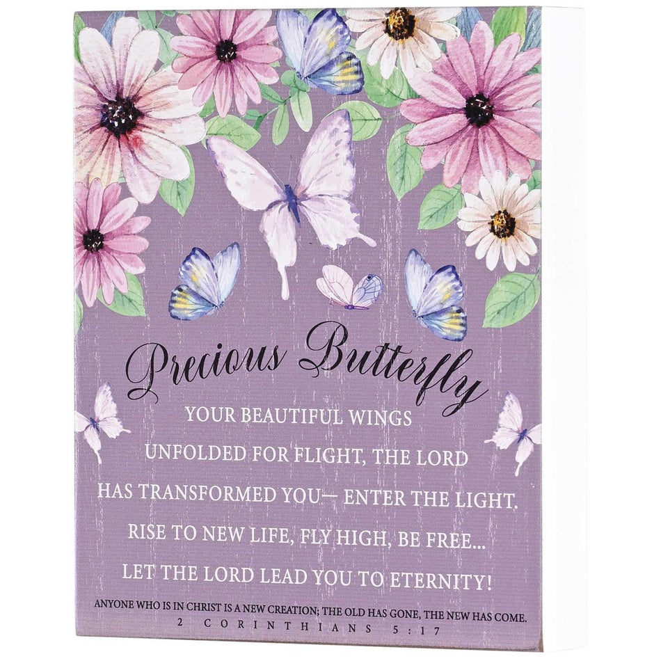 Plaque Precious Butterfly 8x10 by Dicksons, product view 2