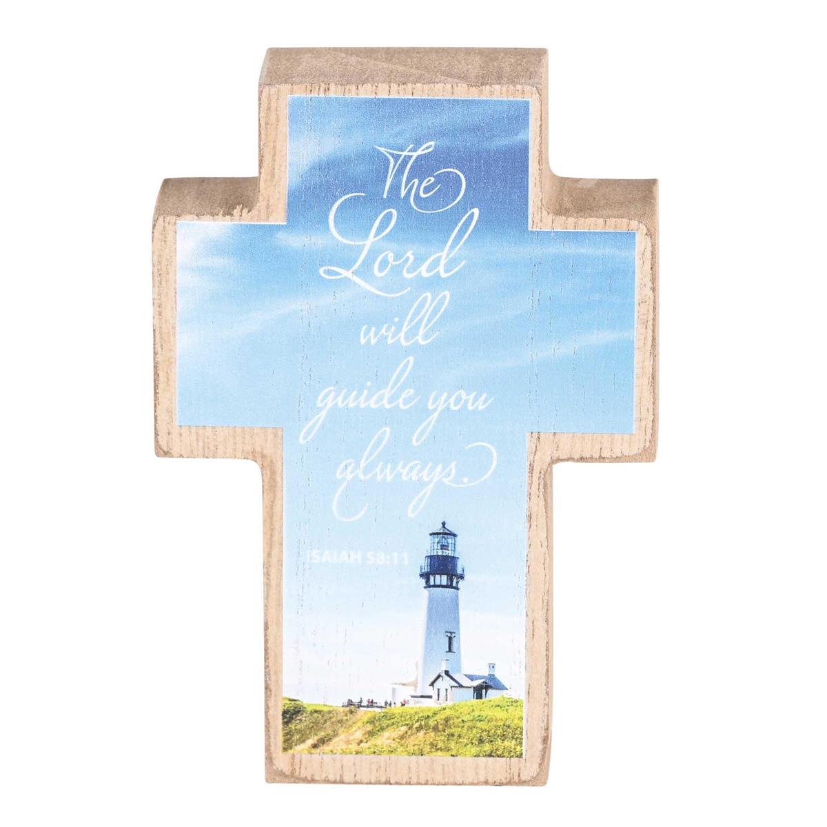 Tabletop Plaque Cross Lord Guide 3x4 by Dicksons, product view 2