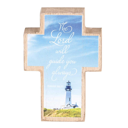 Tabletop Plaque Cross Lord Guide 3x4 by Dicksons, product view 2