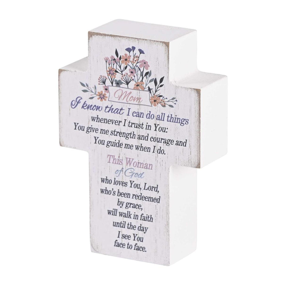 Tabletop Cross Mom Woman Of God 3x4 by Dicksons