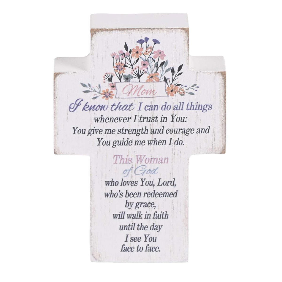 Tabletop Cross Mom Woman Of God 3x4 by Dicksons, product view 2
