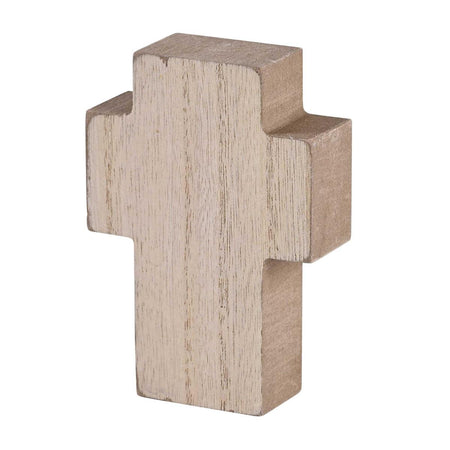 I Am with You Always Butterfly Woodgrain and Purple 3 x 4 Wood Distressed Cross by Dicksons, product view 3