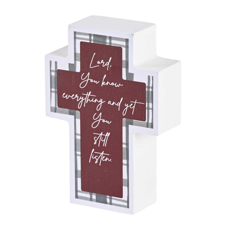 Tabletop Cross Lord You Know 3x4 by Dicksons