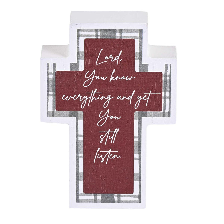 Tabletop Cross Lord You Know 3x4 by Dicksons, product view 2