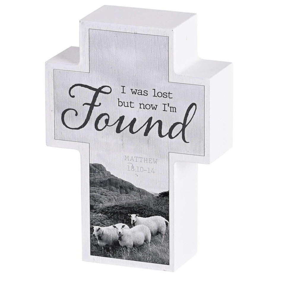 I Was Lost But Now I'm Found - Matthew 18:10-14 - 4 x 2.75 Inch Black and White by Dicksons