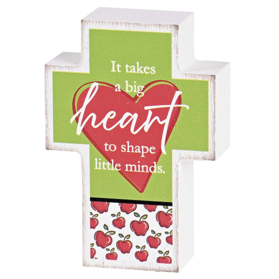 Inspirational Christian Cross Block Sign Tabletop Plaque 2.75 x 3.75 Inch MDF (TPLKC34-126) by Dicksons
