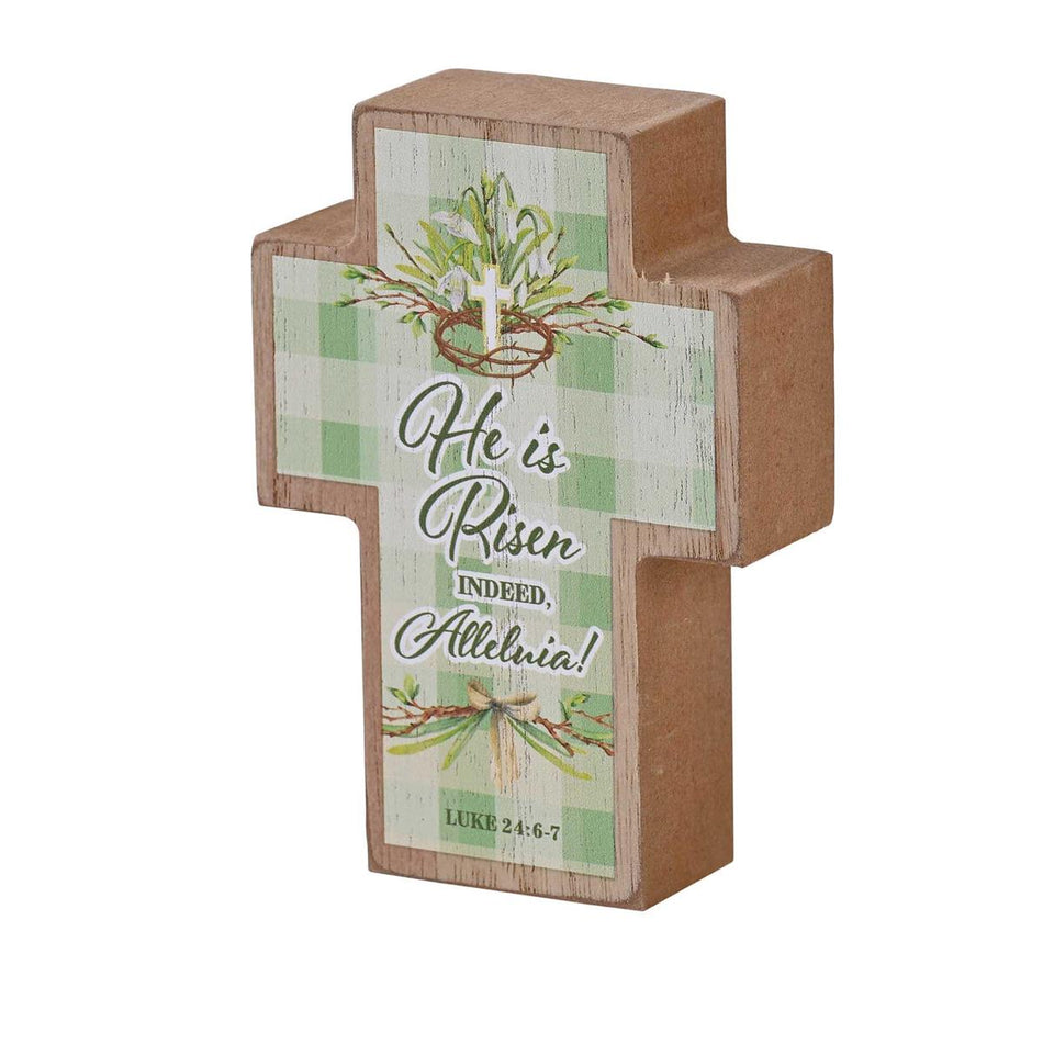 Tabletop Cross He Is Risen by Dicksons