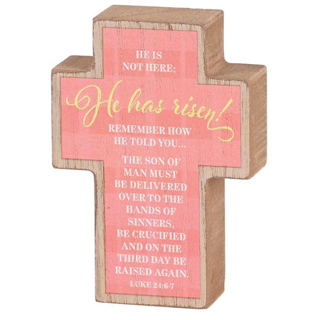 Tabletop Cross We Serve A Risen Savior by Dicksons
