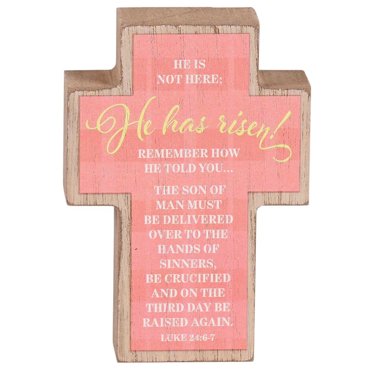 Tabletop Cross We Serve A Risen Savior by Dicksons, product view 2